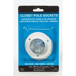 Knape & Vogt Pro 1-3/8 in. L X 1-3/8 in. D White Steel Rod Socket Knape & Vogt Pro 1-3/8 in. L X 1-3/8 in. D White Steel Rod Socket