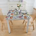 thumbnail image 3 of HAOXIT , Utensils Design Print, Rectangular Table Cover for Dining Room Kitchen Decor 44''x44'', 3 of 7