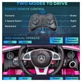 thumbnail image 4 of Aosom 12V Kids Electric Ride On Car with Parent Remote Control, Two Motors, 2 Speeds, Music, LED Lights, USB for 3-6 Years Old, Pink, 4 of 9