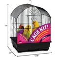 thumbnail image 2 of Small Bird Cage Kit with Round Roof - Black, 3/8 Inch Wire Spacing, 2 of 2