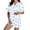 Sky Blue, variant on Womens Pajama Set Casual Easter Short Sleeve Button Shirt Shorts Fall Outfits Clothes,Sky Blue,L