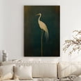 thumbnail image 3 of AVOI Elegant Red-Crowned Crane Standing Tall Canvas Wall Art - Serene HD Printed Bird Painting for Home Decor, Modern Realistic Wall Decor for Hotel Bedroom & Rooms, Art Frame: 12x12in, 3 of 5