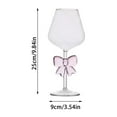 thumbnail image 2 of Coquette Champagne Glasses with Pink Bow - Reinforced Stem Clear Glassware for Weddings, Engagements & Special Occasions - Set of 4, 2 of 8