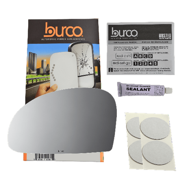 Left Driver Mirror Glass Lens w/Adhesive For 04-09 Spectra, Spectra 5