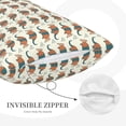 thumbnail image 3 of Gukieu Colorful Armadillos Print Plush Pillow Cover, Hidden Zipper Pillow Protector without Pillow Core, Suitable for Bedroom, Office, Car Decoration-20"x30", 3 of 6