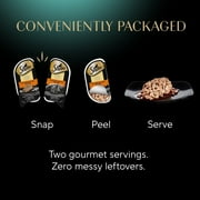 Sheba Wet Cat Food Cuts In Gravy Variety Pack, With Sustainable Tuna and Roasted Chicken Entree, (12) 2.6 oz Perfect Portions Twin-Pack Tray