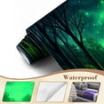 thumbnail image 4 of Wallpaper Mystical Forest Glowing Green Sky Serene River Peel and Stick Wall Murals 100"H x 144"W Removable PVC Wall Paper Self-Adhesive Wall Paintings Art Decor for Bedroom Living Room, 4 of 7