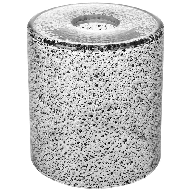 Lampshade HghyJRxFKL, cilindro de vidrio negro con semillas, 12 x 13 cm