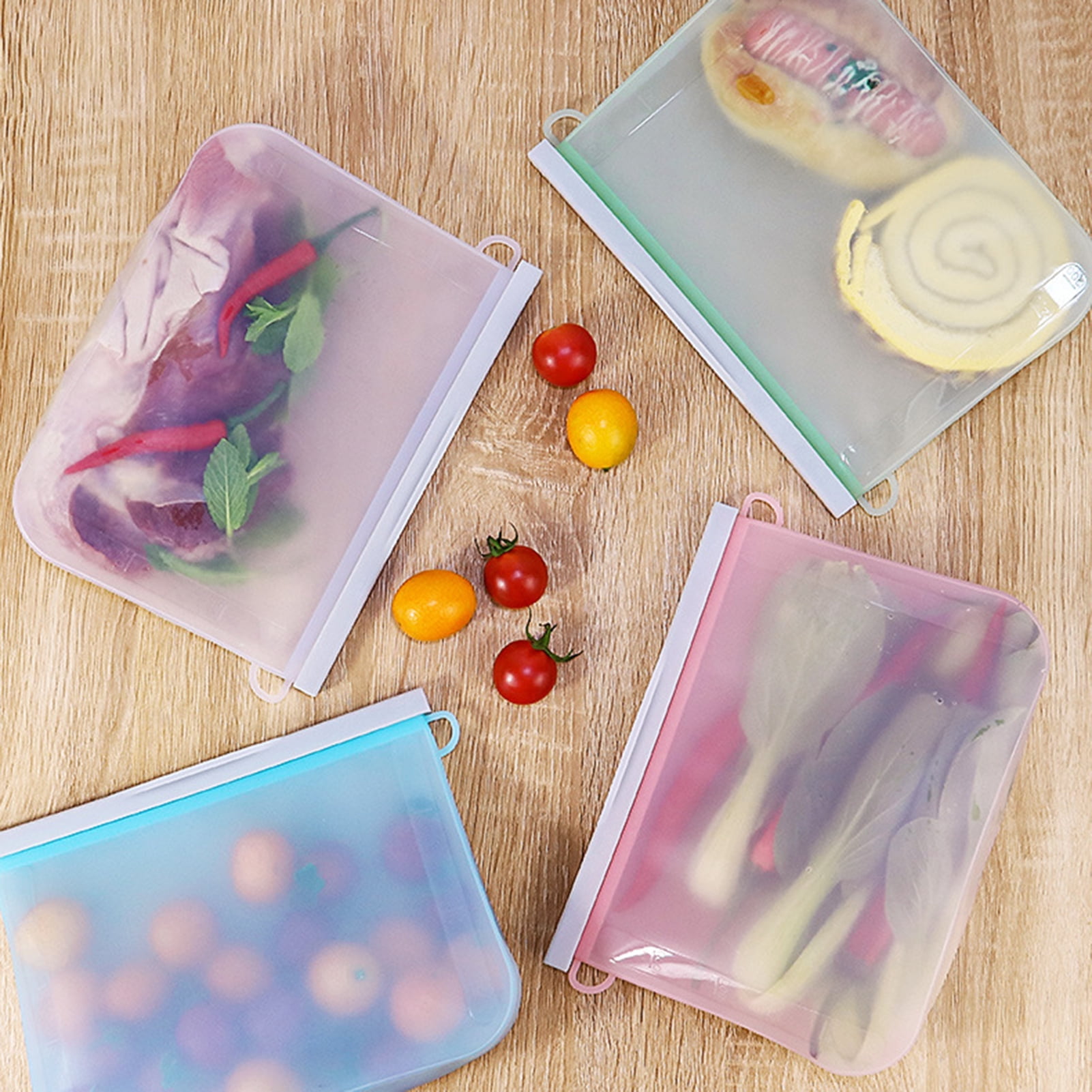 AECHY Food-grade Silicone Food Storage Bag Set with 3 Colors – Aechy