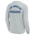 thumbnail image 3 of Unisex Fanatics Signature Gray Los Angeles Dodgers Elements Super Soft Long Sleeve T-Shirt, 3 of 3