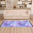 thumbnail image 2 of Yayeee Runner Rug for Bedroom 2'x6' Machine Washable Hallway Non Slip Mat, Purple Watercolor Stars Pattern, 2 of 8