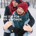 thumbnail image 6 of REDESS Mens Womens Winter Gloves Touchscreen Winter Warm Knit Gloves,Black, 6 of 7