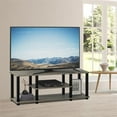 thumbnail image 2 of Pemberly Row Wood Entertainment TV Stand for TV up to 50" in Gray/Black, 2 of 6