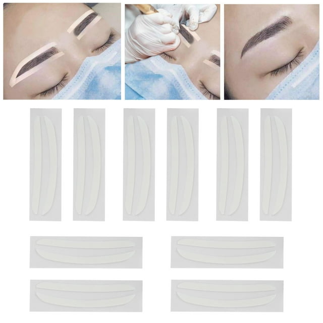 Herwey Stencils Eyebrow Sticker Eyebrow Shaping Microblading Disposable Adhesive