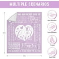 thumbnail image 5 of Get Well Gifts for Women, Thinking of You Gifts for Women, Get Well Gifts for Women After Surgery, Inspirational Gifts for Women, Cancer Gifts for Women Purple Throw Blanket 60"x50", 5 of 6