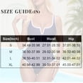 thumbnail image 3 of Women Sexy Tummy Control One Piece Swimsuits V Wired Slimming Bathing Suit Color Block Printed Swimwear Hot Pink XL, 3 of 6