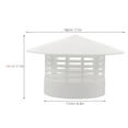 thumbnail image 2 of OUNONA  Rain Hat Weather Chimney Cap Covers for outside Pipe Child White, 2 of 8