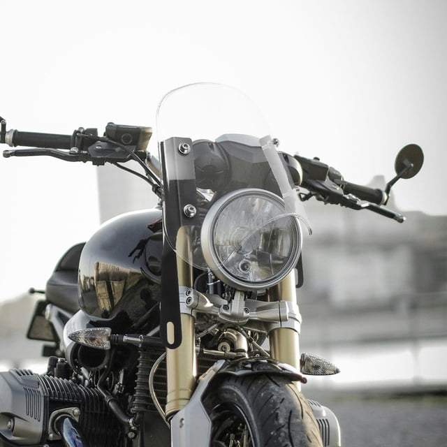 unbranded Parabrisas Universal De ABS Para Motocicleta Con Instalación Frontal Sencilla Y Estilo Moderno