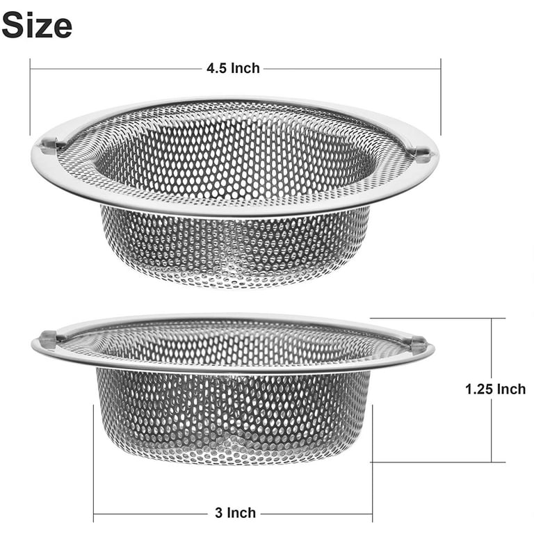 OXO Good Grips 4.5-in Stainless Steel Rust Resistant Strainer in the  Kitchen Sink Strainers & Strainer Baskets department at