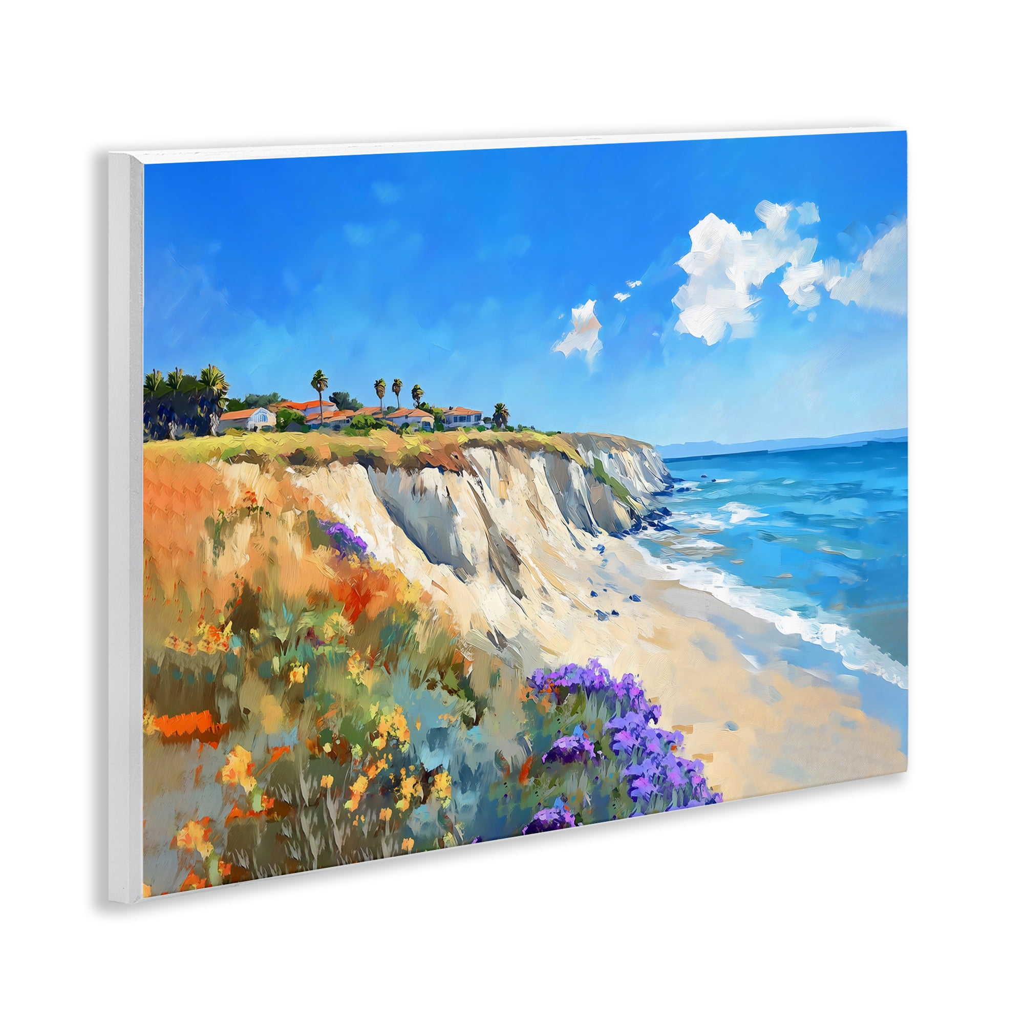 Stupell Industries Coastal Wildflower Field Wall Plaque Art, design by The Prints Vibe