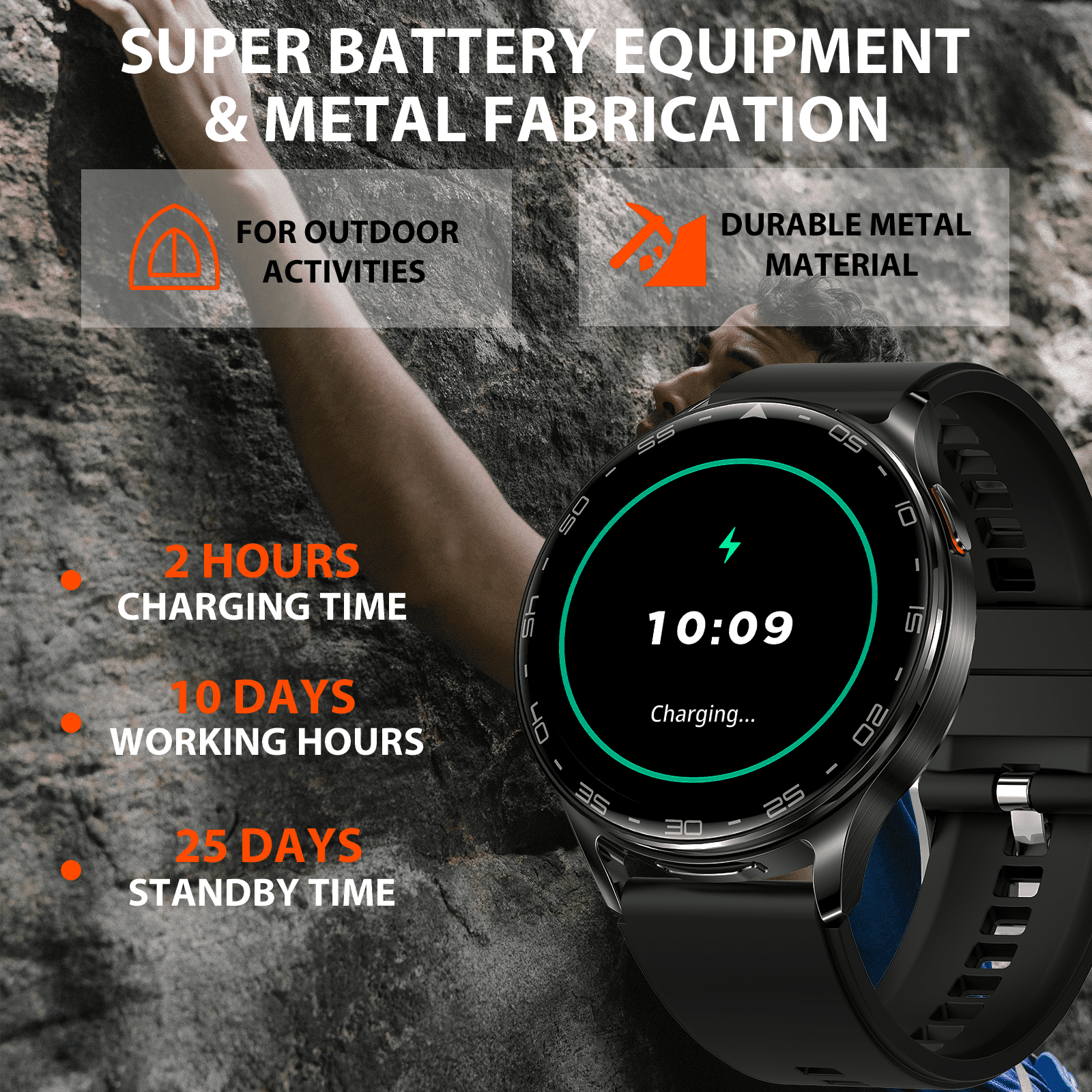 Jelloo Smart Watches for Men Women, with Earbuds Bluetooth Call 1.39" HD Screen Outdoor Sport Smartwatch, 100+ Sport Modes Fitness Tracker, for iPhone Android