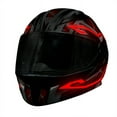 thumbnail image 2 of Agite el sonido de la barra de luz del casco de la motocicleta, luz de conducción nocturna, barra de luz del casco, luz de advertencia LED, 2 of 6