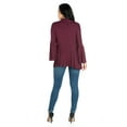 thumbnail image 3 of 24/7 Comfort Apparel Women's Bell Sleeve Flared Open Front Cardigan, 3 of 4