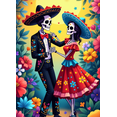 thumbnail image 4 of Colorful Floral Skeleton Banner Day of the Dead Mexican Decorations for Festival Celebration Party, 4 of 7