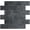 Black Slate, variant on Distressed Wood Peel and Stick Backsplash Wall Tiles, 12"x12" Thick PVC Subway Tile for Kitchen Backsplash, 10 Sheets