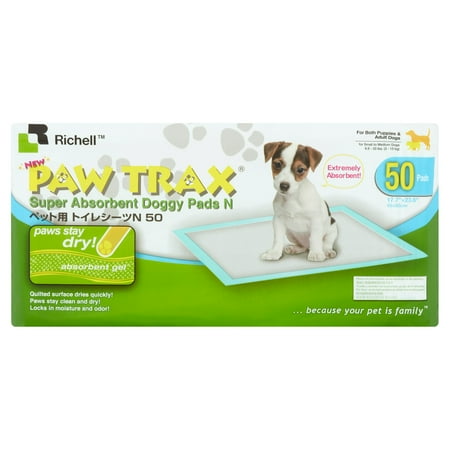 Richell PAW TRAX Training Pads, 50 count