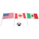thumbnail image 5 of Juego de banderas de mesa en miniatura de EE. UU., Canadá y México: decoración de escritorio, pancarta de oficina con soporte de acero inoxidable para reuniones y eventos internacionales., 5 of 5