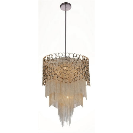 

CWI Lighting Victoria 17 4-light Drum Shade Metal Chandelier in Chrome