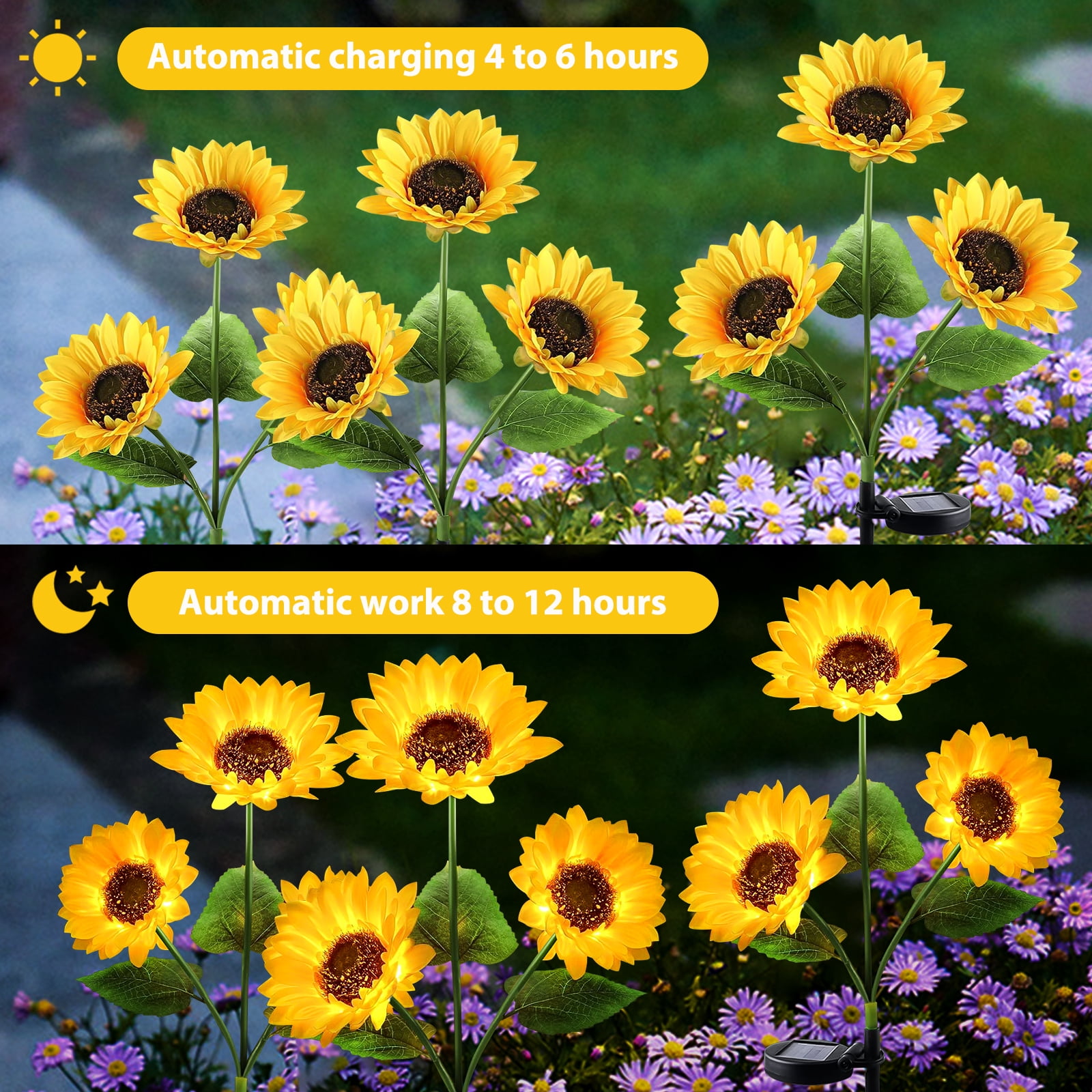 OriginalSoucing Solar Yellow LED Landscape and Walkway Light (2 Pack)