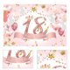 thumbnail image 1 of sweethay Telón de fondo Fotografía Prop Fondo Tela Plegable 18th Birthday Party Supply Telón de fondo Kits de decoración para fiestas, 1 of 6
