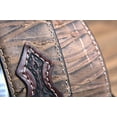 thumbnail image 3 of 42" Roper Mens Basketweave Top Grain Leather Belt Bark Design 1 1/2" Wide Brown, 3 of 4