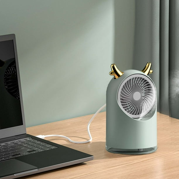 Xihbxyly Ventilador Nebulizador Portátil, Recargable, Batería de 1200 Mah, Potente Flujo de Aire, Vapor de Agua Fría, Led con Atenuación Continua, Ideal para Maquillaje, Viajes y Exteriores, 13,2 X 1