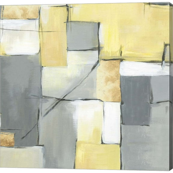 Great Art Now Golden Abstract I by Eva Watts Canvas Wall Art