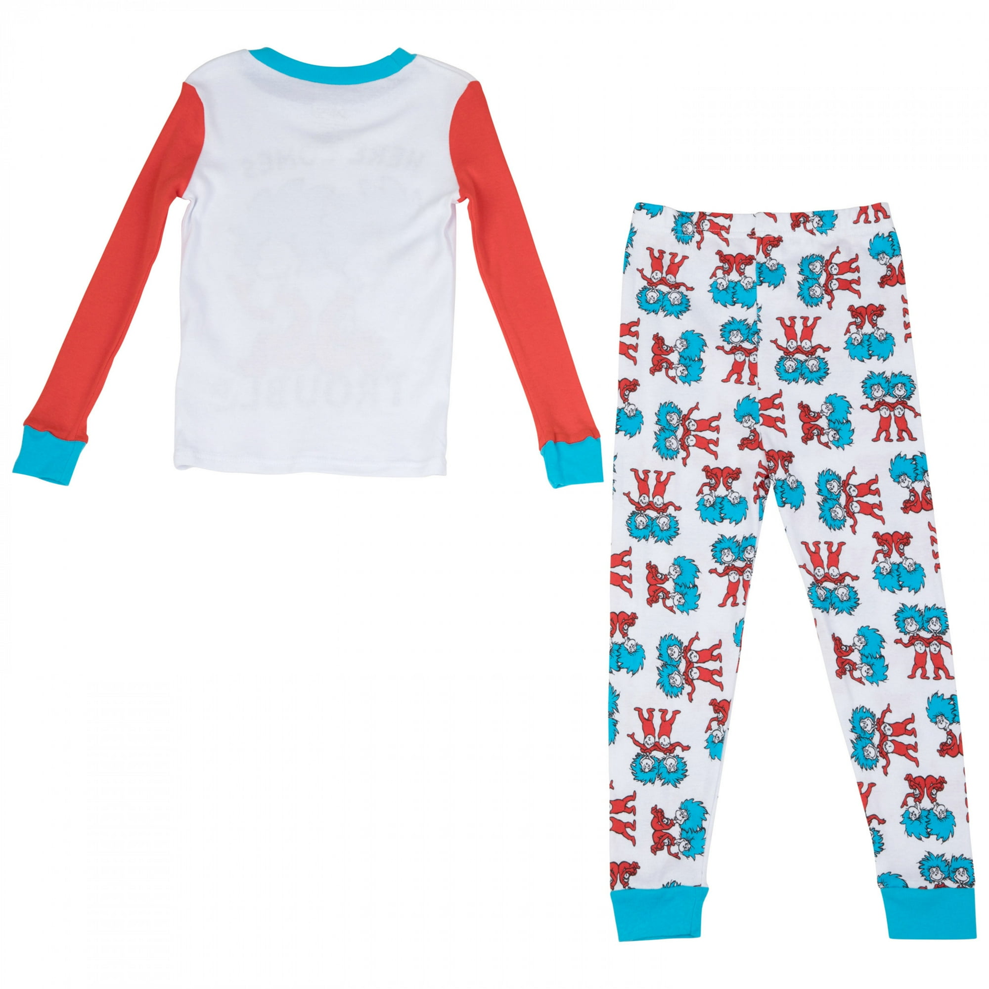 Dr. Seuss Thing 1 and 2 Here Comes Trouble 2 Piece Pajama Set Size 10 Walmart