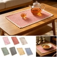 thumbnail image 7 of Gingham Placemats with Ruffle Edge, 12x16in Cotton Table Mats, Cottagecore Aesthetic Placemats for Tea Party, Brunch, Wedding & Dining Table Decor, 7 of 7