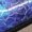 Purple, variant on Men's Blue Galaxy Cracked Print Oxford Shoes Low Heel Shiny Lace Up Fashion Party Stage Formal Leather Shoes