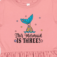 thumbnail image 4 of Inktastic 3rd Birthday Mermaid Tail Girls Party Girls Toddler Dress, 4 of 5
