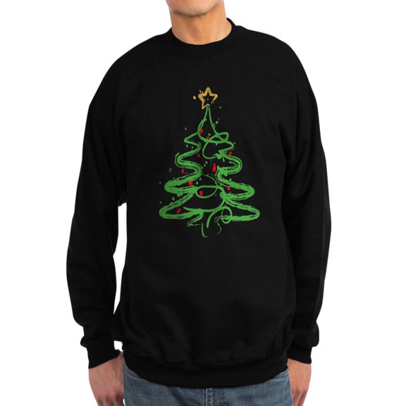 CafePress - Christmas Tree - Classic Crew Neck Sweatshirt