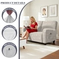thumbnail image 4 of TSOVTHRID Floral Vintage Beige Print Loveseat Covers Stretch Love Seat Sofa Covers Washable Reclining Loveseat Slipcover 2 Seat Couch Covers for Living Room Decor, 4 of 7