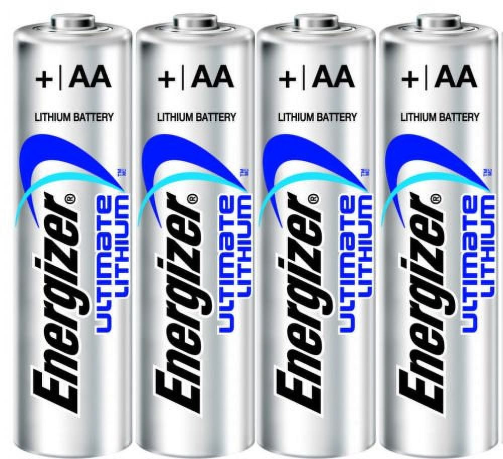 Pack of 30 Energizer L91 AA Ultimate Lithium 1.5 Volt Battery - Bulk Pack - with Free Clear Battery Storage Holder Case