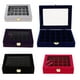 thumbnail image 3 of Estuche de terciopelo para pendientes, organizador de collares, caja de almacenamiento de joyería, 24 rejillas Negro Yuyangstore Vitrina de joyería, 3 of 8