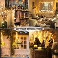 thumbnail image 4 of Morttic 2 Pack 33Ft 100 LED Fairy Lights Battery Operated, String Lights with 8 Modes Remote Control Timer Waterproof Copper Wire Twinkle Lights for Bedroom Wedding Party Christmas Decor, Warm White, 4 of 8