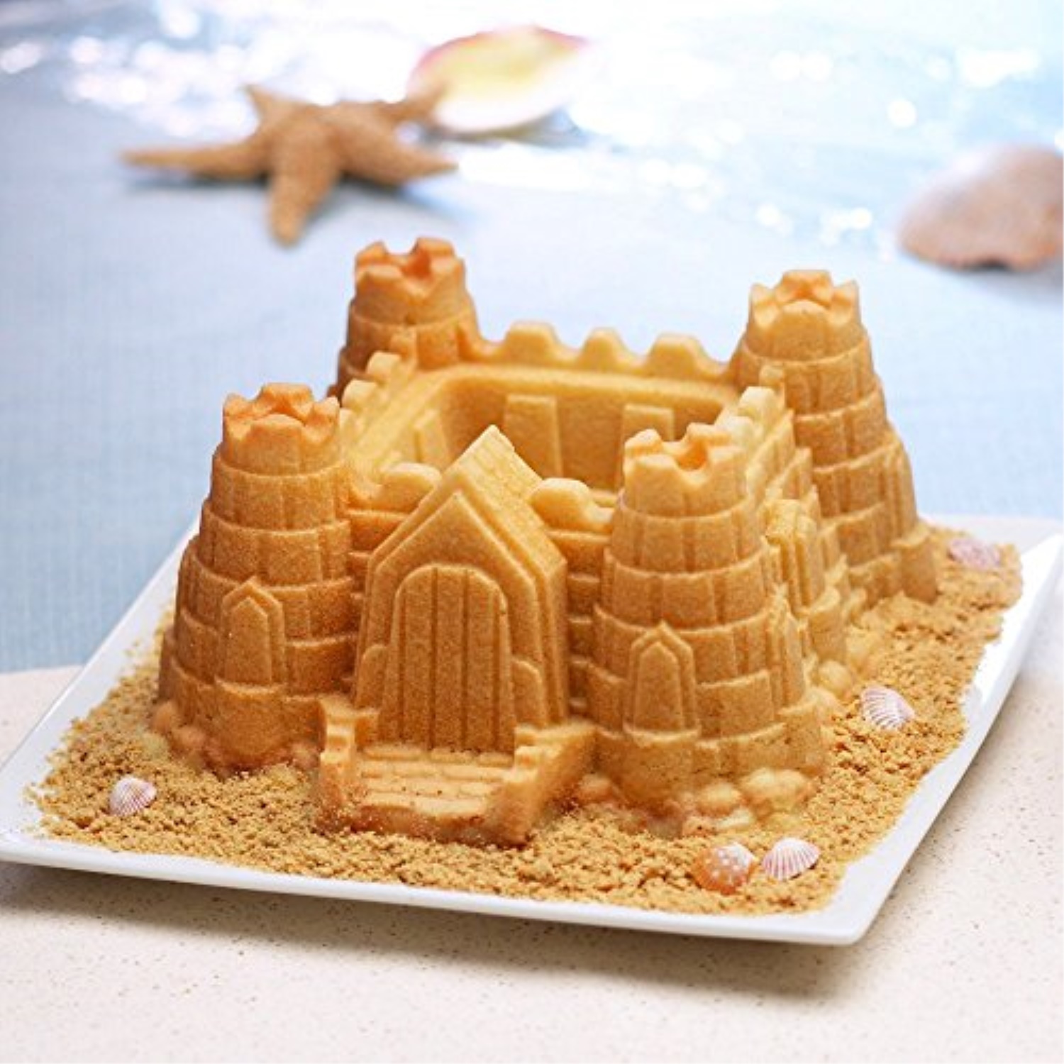 Nordic Ware Pro Cast Bakeware Nonstick Aluminum Castle Bundt Pan