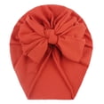 thumbnail image 2 of Txlixc Gorra de capucha para bebés, bufanda de arco retro para niños pequeños, gorra elástica para niñas y niños recién nacidos Txlixc moda, 2 of 8