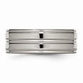 thumbnail image 3 of Titanium Polished 8mm Grooved Band (Size 11) Made In United States tb57-11, 3 of 4