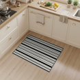 thumbnail image 2 of ODIKA 3'x5' Washable Area Rug Stripe Front Crisp Vertical Displaying Bold Graphic Striped Door for Hallway, Laundry Room, Non-Slip, Flatweave, Easy Care, 2 of 7